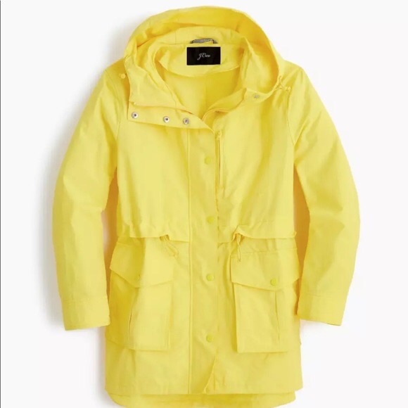 J. Crew Jackets & Blazers - J.crew perfect rain jacket in Dazzling Sun - small - NWT